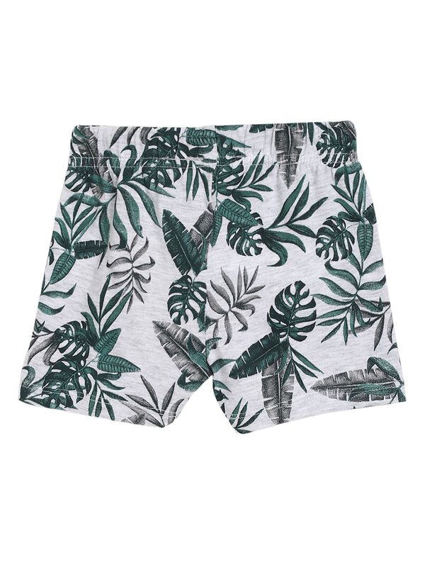 Boys Light Grey Printed Short Trouser image number 1
